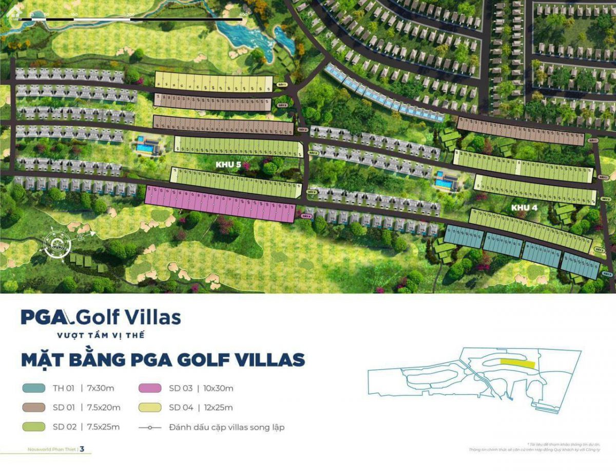 Mat Bang Biet Thu PGA Golf Nova World Phan Thiet