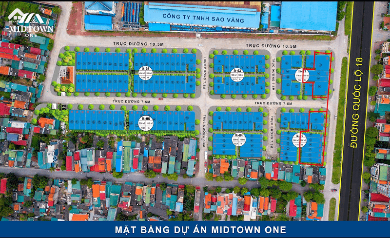 Midtown One Uong Bi Mat Bang Du An