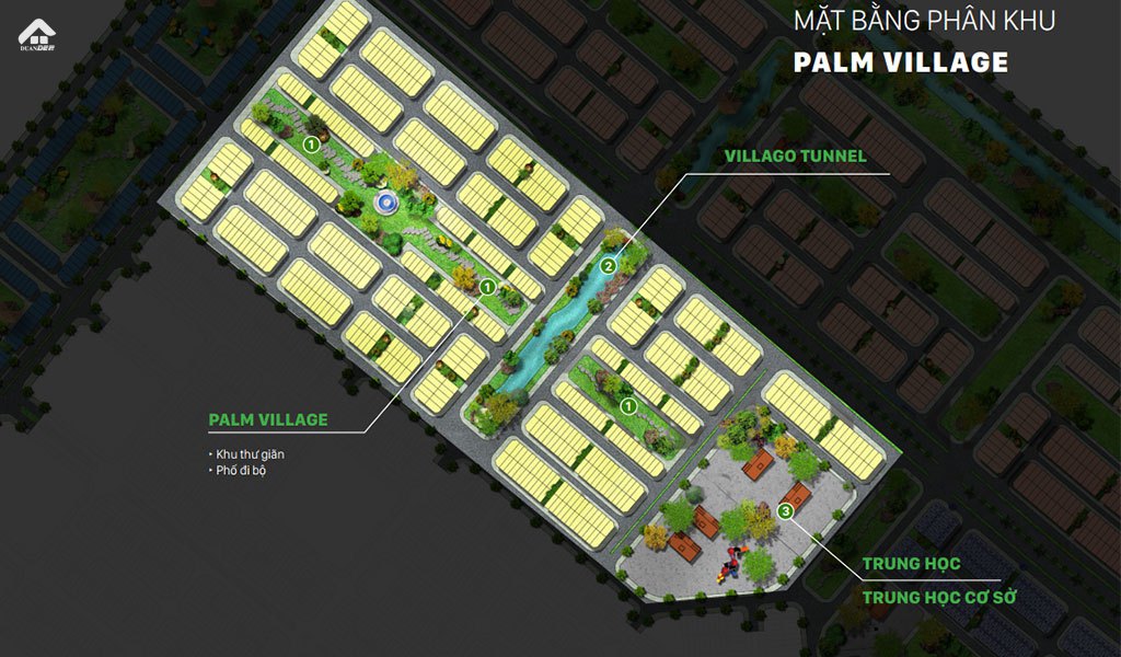 Mặt bằng phân khu Palm Village