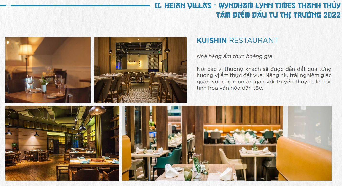 Kuishin Restaurant tại biệt thự Wyndham Thanh Thủy