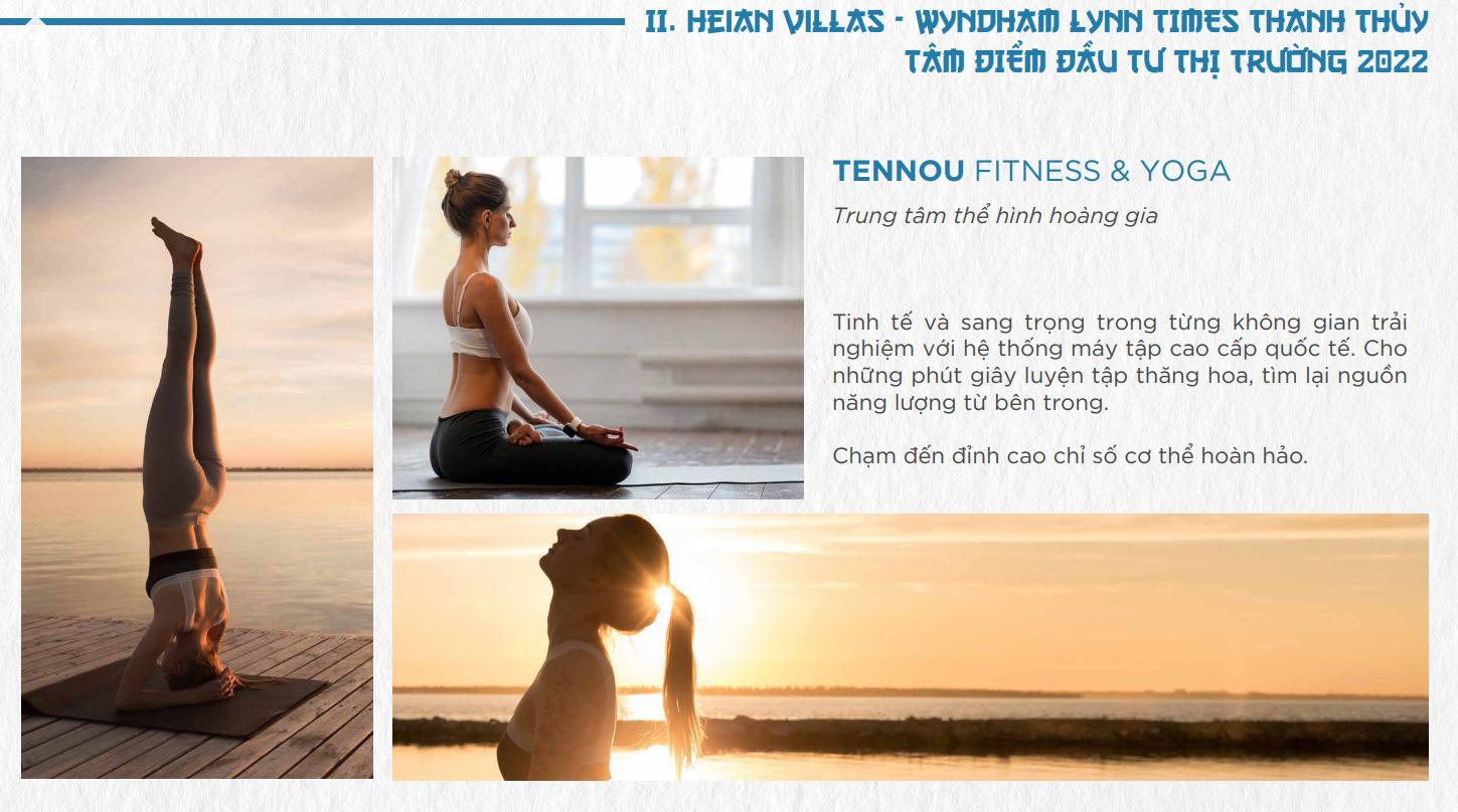 Tennou Fitness Yoga tại biệt thự Wyndham Thanh Thủym Phu Tho